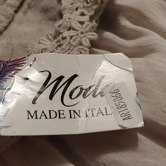 Made in Italy Cami lace top dress . Moda Sz.2 NWT - Picture 5 of 6